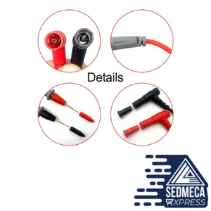 Multimeter Test Leads Universal Cable AC DC 1000V 20A 10A CAT III Measuring Probes Pen for Multi-Meter Tester Wire Tips. Sedmeca Espress Instrumentation and Electrical Materials.
