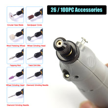 Load image into Gallery viewer, USB Charging Mini Variable Speed Grinder Rotary Tool Kit with 126pcs
