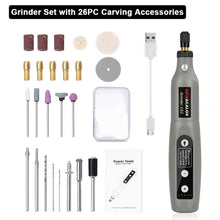 Load image into Gallery viewer, USB Charging Mini Variable Speed Grinder Rotary Tool Kit with 126pcs
