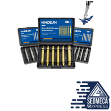 Load image into Gallery viewer, NINDEJIN 4/5/6pcs Damaged Screw Extractor Drill Bit Extractor Drill Set Broken Speed Out Bolt Extractor Bolt Stud Remover Tool. Sedmeca Express. Hand Tools &amp; Equipments.

