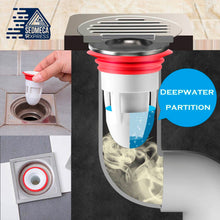 Load image into Gallery viewer, New Bath Shower Floor Strainer Cover Plug Trap Siphon Sink Kitchen Bathroom Water Drain Filter Insect Prevention Deodorant
