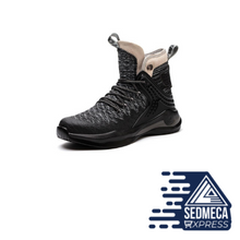 Load image into Gallery viewer, New Large size 37-50 safety boots light comfortable, steel toe cap, anti-piercing industrial outdoor work shoes, foot protection. SEDMECA EXPRESS. Personal Protective Equipment.
