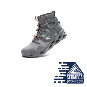 New Large size 37-50 safety boots light comfortable, steel toe cap, anti-piercing industrial outdoor work shoes, foot protection. SEDMECA EXPRESS. Personal Protective Equipment.