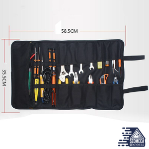  New Multifunction Oxford Cloth Folding Wrench Bag Tool Roll Storage Portable Case Organizer Holder Pocket Tools Pouch. Sedmeca Express. Hand Tools & Equipments.