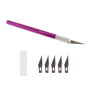 Engraving Non Slip Metal Scalpel Knife Tool Kit + 40pcs PCB DIY