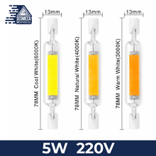 Load image into Gallery viewer, R7S LED 78mm 5W 8W R7S Spotlight 118mm 10W 20W 220V 230V 240V COB Lamp Bulb Glass Tube Replace 30W 50W 100W Halogen Lamp Light. Sedmeca Espress Instrumentation and Electrical Materials.
