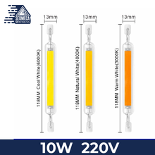 Load image into Gallery viewer, R7S LED 78mm 5W 8W R7S Spotlight 118mm 10W 20W 220V 230V 240V COB Lamp Bulb Glass Tube Replace 30W 50W 100W Halogen Lamp Light. Sedmeca Espress Instrumentation and Electrical Materials.
