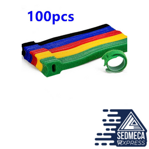 50pcs /100pcs Releasable Cable Ties Colored Plastics Reusable Cable ties Nylon Loop Wrap Zip Bundle Ties T-type Cable Tie Wire. Sedmeca Express. Instrumentation and Electrical Materials.