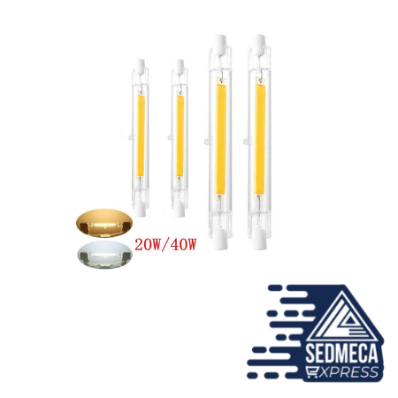 Replace Halogen Lamp Glass Tube 78MM 20W 118MM 30W. Sedmeca Espress Instrumentation and Electrical Materials.
