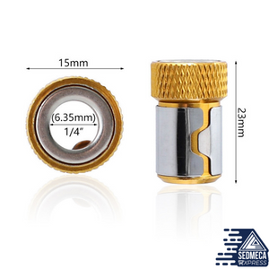 Screwdriver Magnetic Ring, Universal 1/4 Inch for 6.35mm Shank Anti-corrosion Drill Bit