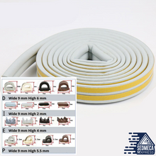 Load image into Gallery viewer, 10 Meters DIPE Self-adhesive Door And Window Sealing Strip Glass Window Anti-collision Rubber Strip Foam Sound Insulation Strip. Sedmeca Express. Construction &amp; Home.
