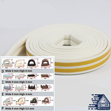 Load image into Gallery viewer, 10 Meters DIPE Self-adhesive Door And Window Sealing Strip Glass Window Anti-collision Rubber Strip Foam Sound Insulation Strip. Sedmeca Express. Construction &amp; Home.
