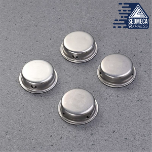 4PCS  Stainless Steel Flush Pull Handle, Round Hole Handle