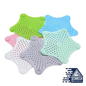Hair Catcher Durable Silicone Hair Stopper Shower Drain Covers Easy to Install and Clean Suit for Bathroom Bathtub and Kitchen
