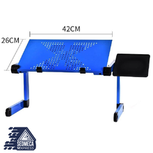 Load image into Gallery viewer, Aluminum Alloy Laptop Table Adjustable Portable Folding Computer Desk Students Dormitory Laptop Table Computer Stand Bed Tray
