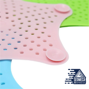 Hair Catcher Durable Silicone Hair Stopper Shower Drain Covers Easy to Install and Clean Suit for Bathroom Bathtub and Kitchen