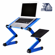Load image into Gallery viewer, Aluminum Alloy Laptop Table Adjustable Portable Folding Computer Desk Students Dormitory Laptop Table Computer Stand Bed Tray
