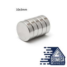 Load image into Gallery viewer, Small Round Neodymium Magnet Rare Earth Strong Powerful Permanent Fridge NdFeB Magnets DISC. Sedmeca Espress. Instrumentation and Electrical Materials. Metals.
