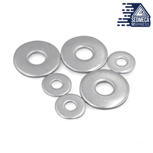Load image into Gallery viewer, 2/50X M2.5 M3 M3.5 M4 M5 M6 M8 M10 M12 M14 M16 A2-70 304 Stainless Steel Large Size Oversize Big Wider Flat Washer Plain Gasket. Sedmeca Express. Metals.
