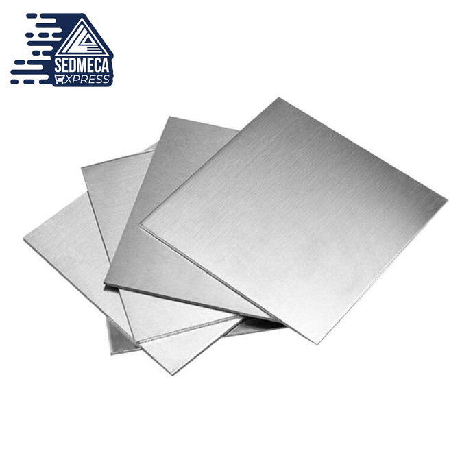 1Pc 304 Stainless Steel square plate Polished Plate Sheet Thick thin thickness 0.01mm/0.02/0.03/0.04/0.05/0.08 x 100mm x 100mm. Sedmeca Express. Metals.