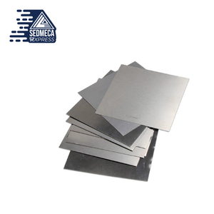 1Pc 304 Stainless Steel square plate Polished Plate Sheet Thick thin thickness 0.01mm/0.02/0.03/0.04/0.05/0.08 x 100mm x 100mm. Sedmeca Express. Metals.
