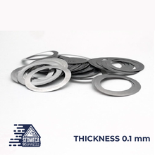 Load image into Gallery viewer, Stainless steel Flat Washer High precision Ultrathin Adjusting gasket Ultra thin shim M3 M4 M5 Thickness 0.1 0.2 0.3 0.5 1mm. Sedmeca Express. Metals.
