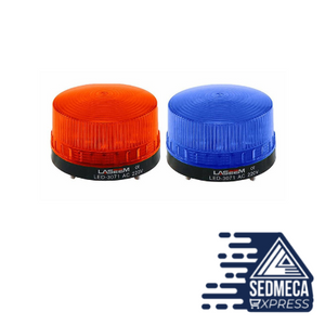 Strobe Signal Warning light LED. Shines continuously and quickly in the form of a three-frequency flash, producing a powerful visual impact and a better warning effect. Sedmeca express instrumentation and electrical materials 