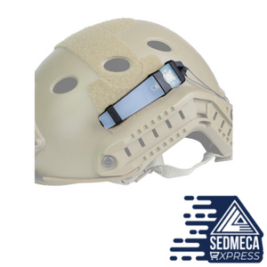 Tactical Helmet Safety Light Survival Lamp 5 Colors Waterproof with Magic Tape Hunting Airsoft Molle Strobe Signal Indicators. Sedmeca express personal protective equipment. 
