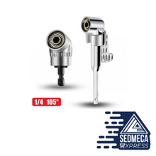 Load image into Gallery viewer, Towayer 105 Angle Screwdriver Set Socket Holder Adapter Adjustable Bits Drill Bit Angle Screw Driver Tool 1/4&#39;&#39; Hex Bit Socket. Sedmeca Express. Hand Tools &amp; Equipments.
