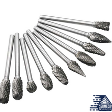 Load image into Gallery viewer, Tungsten Carbide Electric Burr 3mm Double Diamond Cut Metal And Wood
