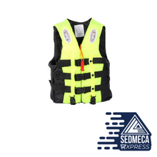 Load image into Gallery viewer, Universal Outdoor Swimming Boating Skiing Driving Vest Survival Suit Polyester Life Jacket for Adult Children with Pipe S -XXXL. SEDMECA EXPRESS. Personal Protective Equipment.
