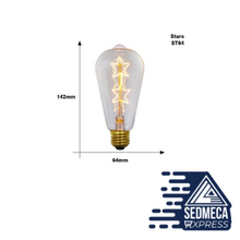 Load image into Gallery viewer, Vintage Edison bulb E27 40w retro lamp incandescent ampoule 220V For Decor Filament Bulb E27 Pendant Lights Antique Bulb. Sedmeca Express. Instrumentation and Electrical Materials.
