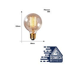 Load image into Gallery viewer, Vintage Edison bulb E27 40w retro lamp incandescent ampoule 220V For Decor Filament Bulb E27 Pendant Lights Antique Bulb. Sedmeca Express. Instrumentation and Electrical Materials.
