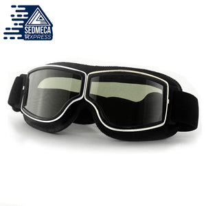 Vintage Motorcycle Glasses Windproof Retro Motocross Cycling Outdoor Dirt Bike Goggles Eye Protection Sunglasses Eyeglasses