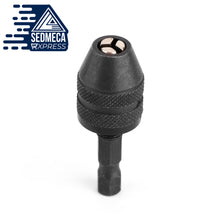 Load image into Gallery viewer, WALFRONT Keyless Drill Chuck Screwdriver Impact Driver Adaptor 1/4 &#39;&#39; Hex Shank Drill Bit Tool Quick Change Convertor Adapter. Sedmeca Express. Hand Tools &amp; Equipments.

