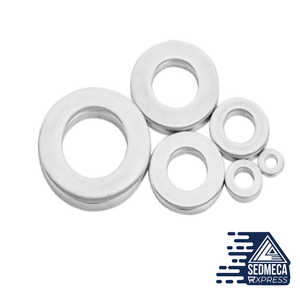 105pcs Washers Made Of Stainless Steel / Metric Spring Assorted Set M3 4 5 6 8 10. Sedmeca Express. Metals.