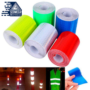 Waterproof Warning Tape Strip Stickers Warning Light Reflector Protective Sticker Reflective Film Car Safety Mark 100cm X 5cm. Wear-resistant, scratch-resistant, impact-resistant, washable, gasoline, diesel, and so on. Sedmeca express products. 
