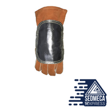 Load image into Gallery viewer, Welding Glove Shield Pad High Heat Protection Pad Aluminized Cowhide Leather Anti Flame Stitching Welding Pad. Sedmeca express products. 
