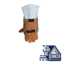 Load image into Gallery viewer, Welding Glove Shield Pad High Heat Protection Pad Aluminized Cowhide Leather Anti Flame Stitching Welding Pad. Sedmeca express products. 

