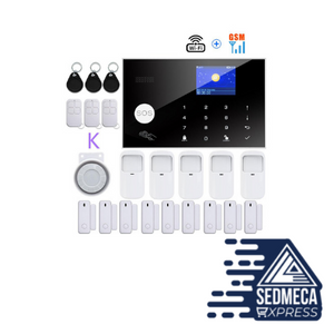 Wifi Gsm Home Burglar Security Alarm System 433MHz Apps Control LCD Touch Keyboard 11 Languages Wireless Alarm Kit. Sedmeca express personal protective equipment.