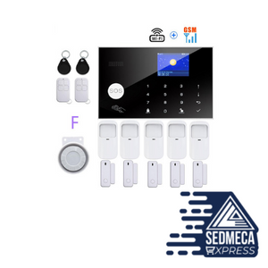 Wifi Gsm Home Burglar Security Alarm System 433MHz Apps Control LCD Touch Keyboard 11 Languages Wireless Alarm Kit. Sedmeca express personal protective equipment.