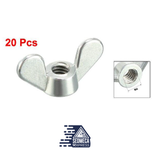 Load image into Gallery viewer, Uxcell 20pcs Wing Nuts Butterfly Nut M4 M5 M6 M8 M10 Furniture Hardwere Fasteners Parts Zinc Plated Bronze Tone Silver Tone. Sedmeca Espress. Metals. Construction &amp; Home.
