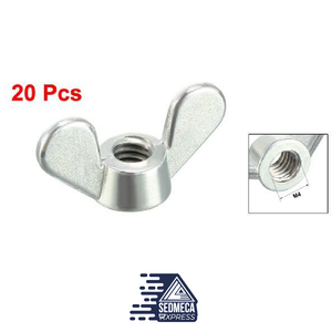 Uxcell 20pcs Wing Nuts Butterfly Nut M4 M5 M6 M8 M10 Furniture Hardwere Fasteners Parts Zinc Plated Bronze Tone Silver Tone. Sedmeca Espress. Metals. Construction & Home.