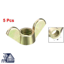 Load image into Gallery viewer, Uxcell 5pcs/lot M4,M5,M6,M8,M10 Wing Nuts Zinc Plated Butterfly Nut Silver Tone Bronze Tone for Indoor Outdoor Fasteners Parts. Sedmeca Espress. Metals.
