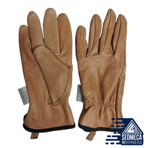 Durable and Long-lasting: Gardening gloves are made of carefully selected grain cowhide to ensure abrasion resistance, which is not only thick but also soft and flexible with moderate oil resistance, puncture resistance, and cut resistance. The back of the hand is made of elastic, breathable, and sweat-absorbing material, which can keep our hands dry and easily complete all works in the garden.