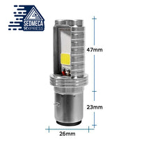 Load image into Gallery viewer, YCCPAUTO H6 Ba20d LED Motorcycle Headlight 12W 1200Lm White Hi/Lo Beam led moto Bulb for Motorbike Scooter Moped Headlamp 12V. Sedmeca Express. Hand Tools &amp; Equipments.

