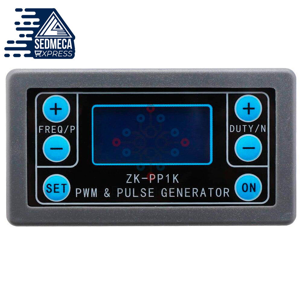 ZK-PP1K Dual Mode LCD PWM Signal Generator 1-Channel 1Hz-150KHz PWM Pulse Frequency Duty Cycle Adjustable Square Wave Generator. Sedmeca Express. Instrumentation and Electrical Materials.