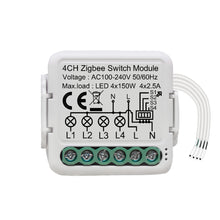 Load image into Gallery viewer, Switch Module 1/2/3/ 4gang/ Way 110V-240V Tuya/Smart Things Hub Wireless Light Switch Relay Compatible with Alexa Google. Instrumentation and Electrical Materials. Construction &amp; Home. Sedmeca Express.
