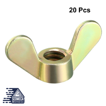 Load image into Gallery viewer, Uxcell Hot 20pcs/lot 1/4-inch 3/16-inch Zinc Plated Fasteners Parts Butterfly Nut Wing Nuts Bronze Tone Silver Blue 2 Color. Sedmeca Espress. Metals.
